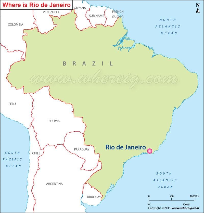 pokaži Rio de Janeiro na mapi