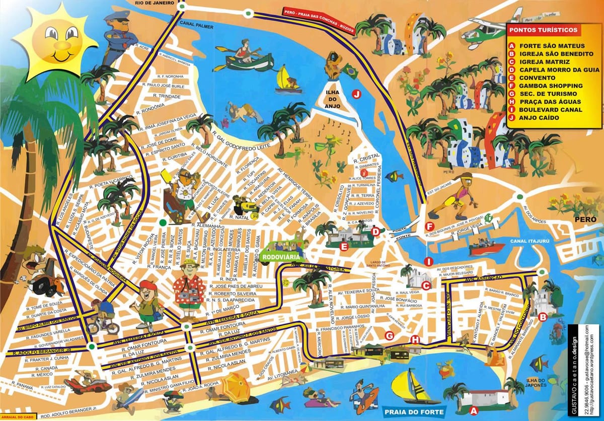 mapa Rio de Janeiro krstarenje luku