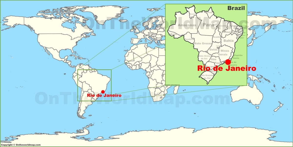 gdje je Rio de Janeiro nalazi se na karti