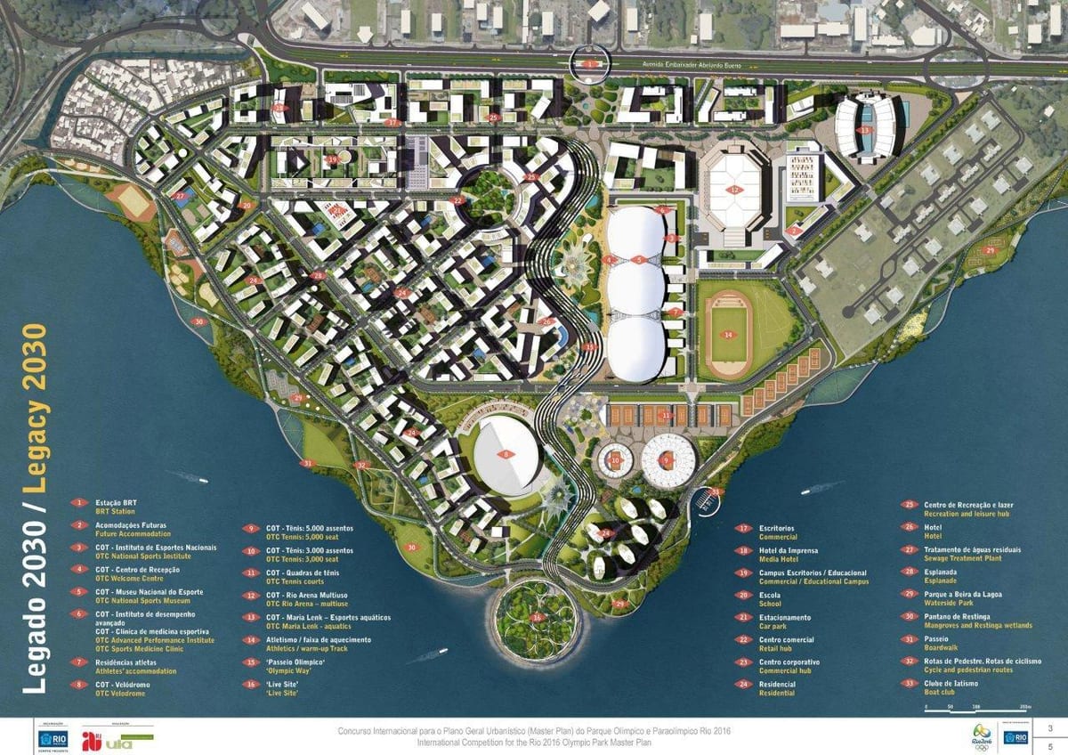 mapa Rio park