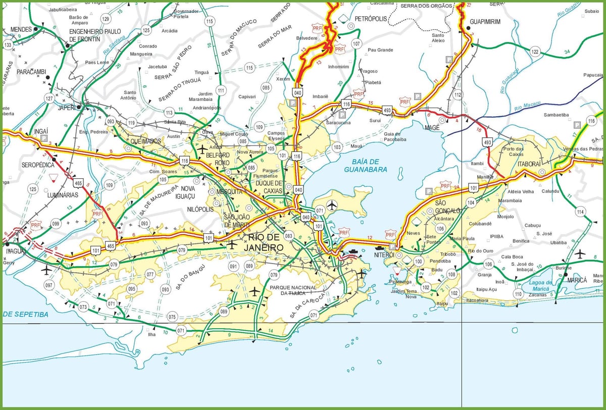 Rio de Janeiro mapu