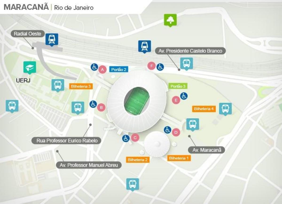Rio de Janeiro stadion mapu